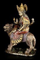 Hinduistische Götter Figur - Durga - Reitend auf Tiger