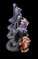 Dragon Figurines Coloured Set of 4 - Witch Hat