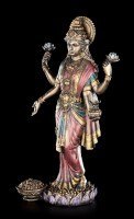 Buddha Figur Lakshmi - bronzefarben