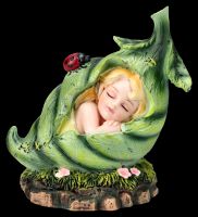 Fairy Figurine - Baby Fairy Jojo in a Leaf
