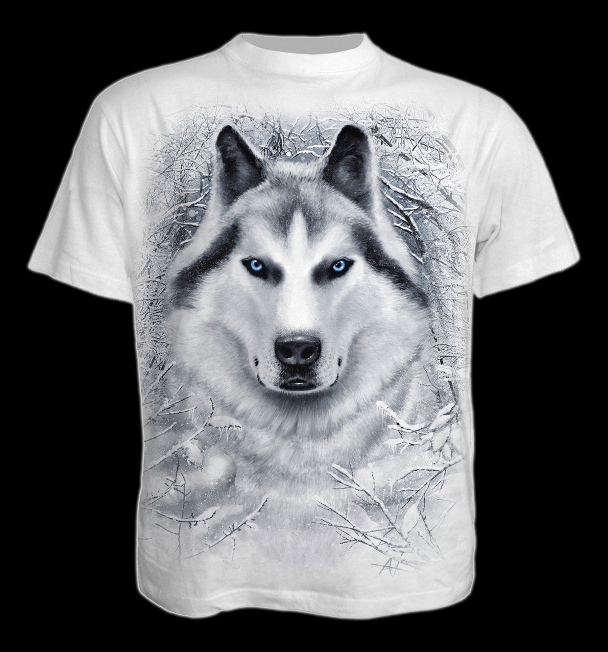 T-Shirt Fantasy weiß - White Wolf