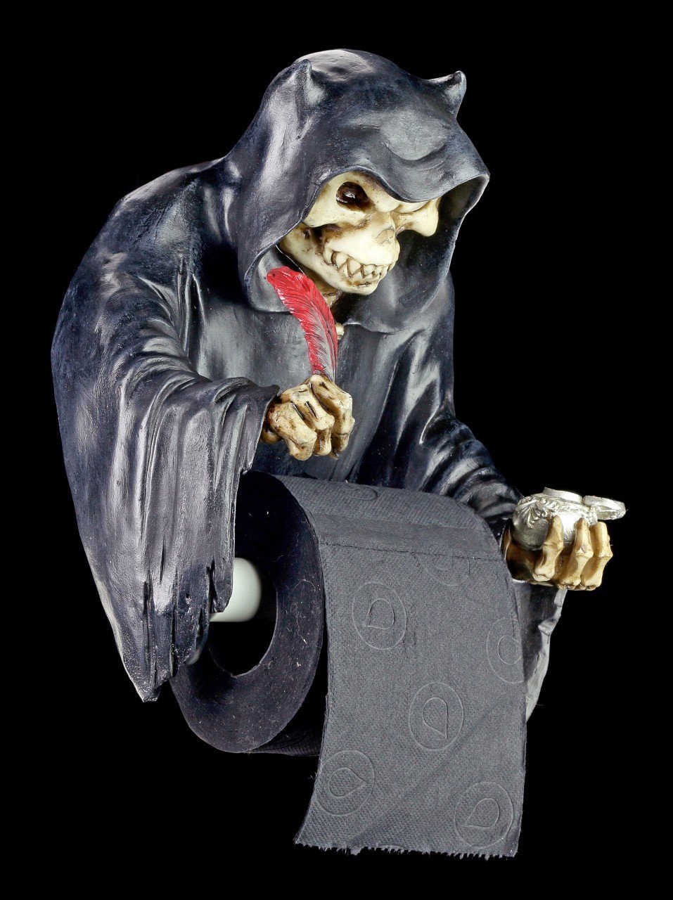 Toilet Paper Holder - Grim Reaper Death List