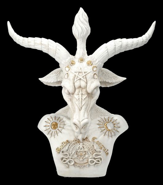 Large Baphomet Bust white