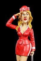 Funny Jobs Figurine - Stewardess with Suitcase