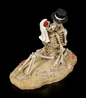 Skeleton Figurine - Love Never Dies - Beach Lovers