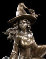 Witch Figurine - Witch Riding a Broom