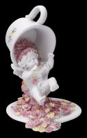 Angel Figurine - Putto falling out of Cup