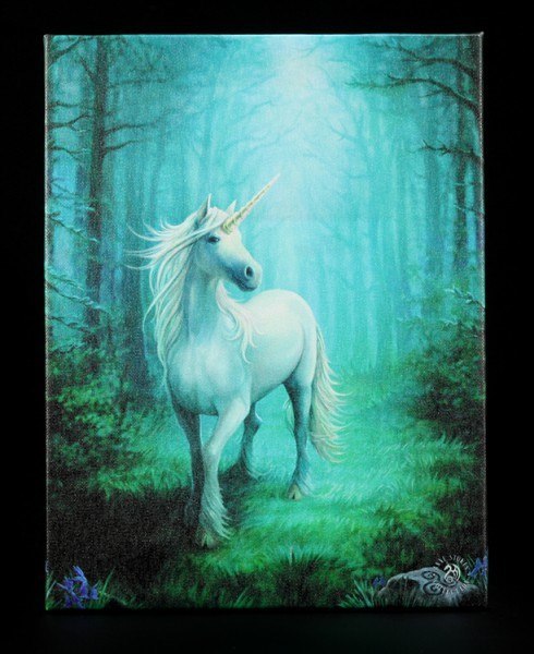 Small Canvas - Forest Unicorn by Anne Stokes