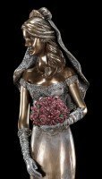 Braut Figur mit Blumenstrauß