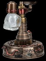 Table Lamp Steampunk with 2 LED Skulls