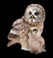 Garden Figurine - Owl with Owlet