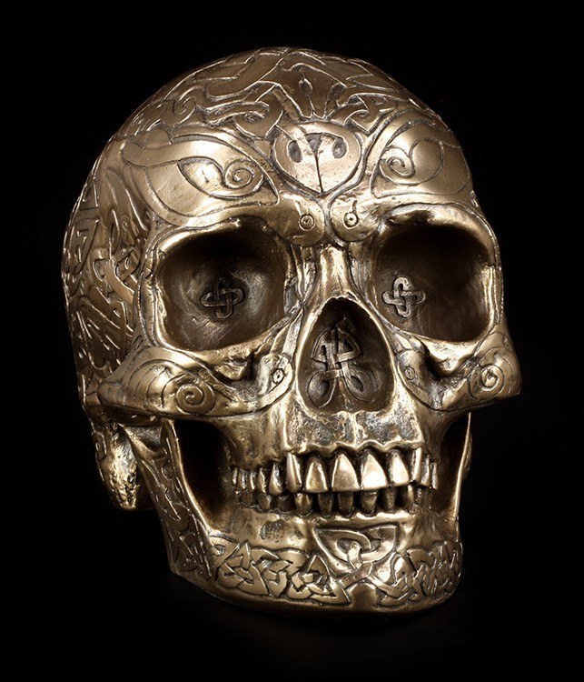 Celtic Skull - bronze