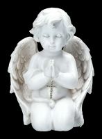 Engelfigur - Betendes Engelchen mit Kreuz