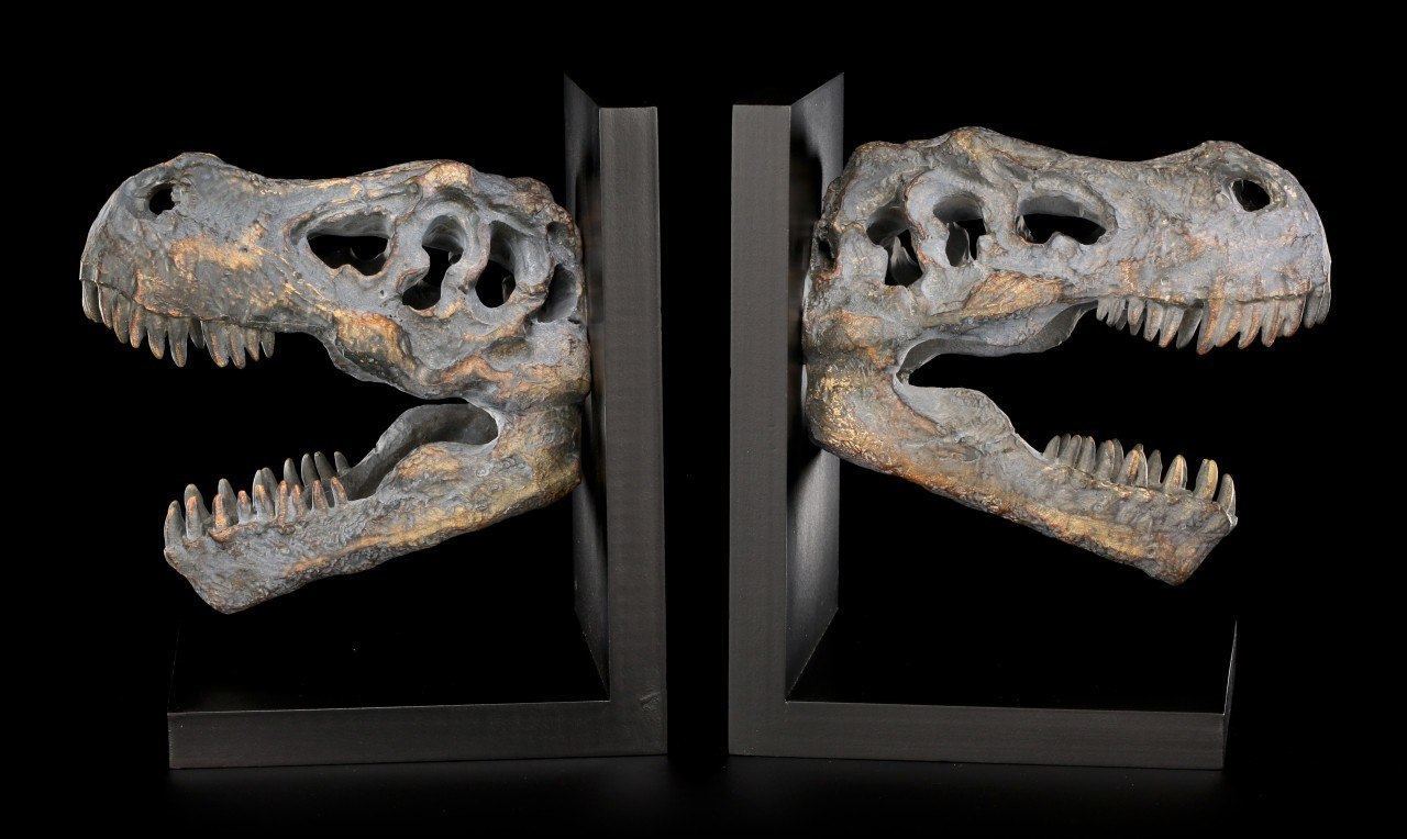 Bookends - Tyrannosaurus Rex Skulls - Thesaurus