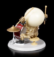 Skeleton Figurine - Rockstar Lucky on Drums