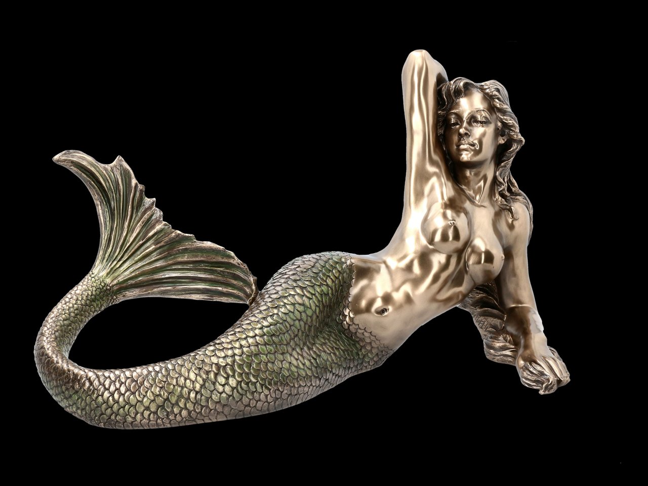 Large lying Mermaid Figure