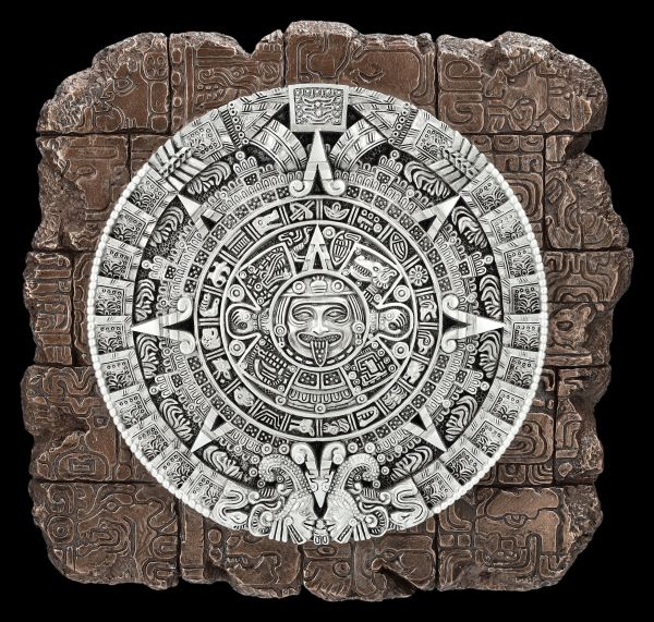 Wall Plaque - Aztec Calendar on Wall