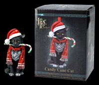 Christmas Tree Decoration - Cat with Candy Cane