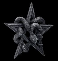 Wall Plaque Pentagram - Serpents Worship