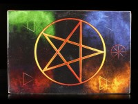 Box with Colorful Pentagram