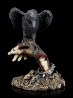 Raven on Skeleton Hand