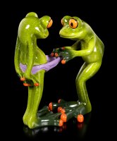 Funny Frog Figurines - Checking Pants