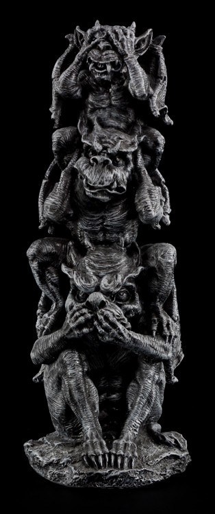 Gargoyle Figur - Totem Nichts Böses