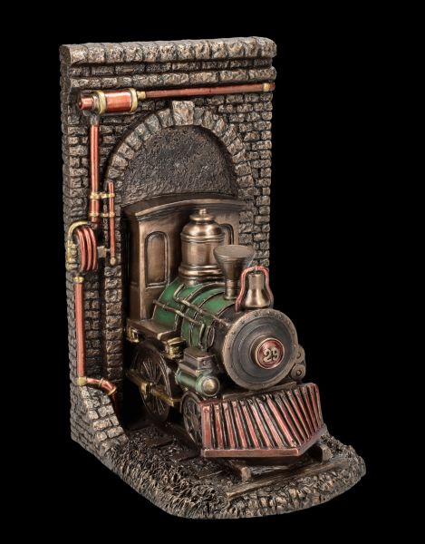 Buchstütze - Steampunk Lokomotive