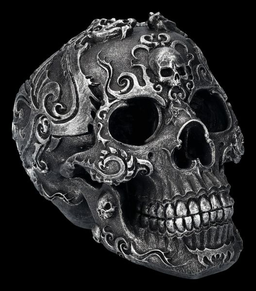 Totenkopf schwarz - Gothic Skull