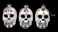Christmas Tree Decoration - Glass Skulls DOD