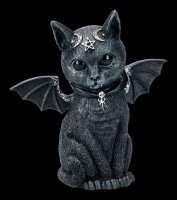 Okkulte Katzenfigur mit Flügeln - Malpuss