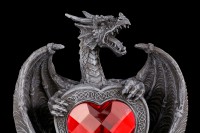 Dragon Figurine - Excidium with red Heart