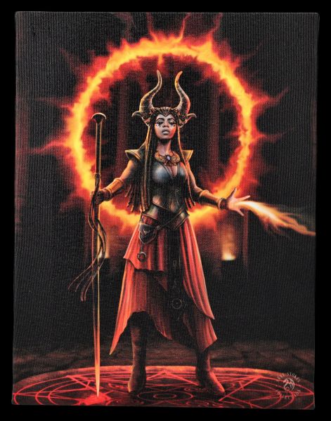 Small Canvas Devil - Fire Sorceress