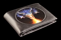 3D Wallet Black - Fire Breather by Anne Stokes