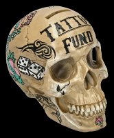 Skull - Tattoo Money Bank - bone colored