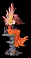 Fairy Figurine - Autumn Fairy Carreen with Dragon orange