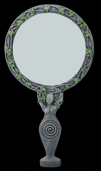 Hand Mirror - Trinity Spiral Goddess