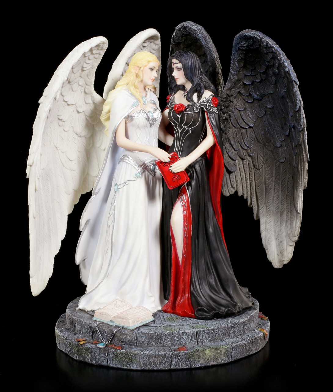James Ryman Angel and the Reaper Gothic Grim Reaper Skeleton Statue Sculpture