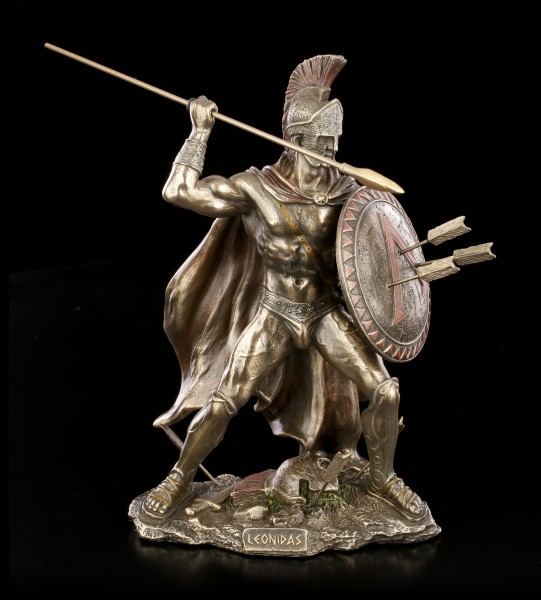 Leonidas I. Figurine with Shield and Spear