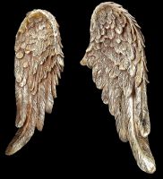 Wall Decoration - Angel Wings Gold Coloured