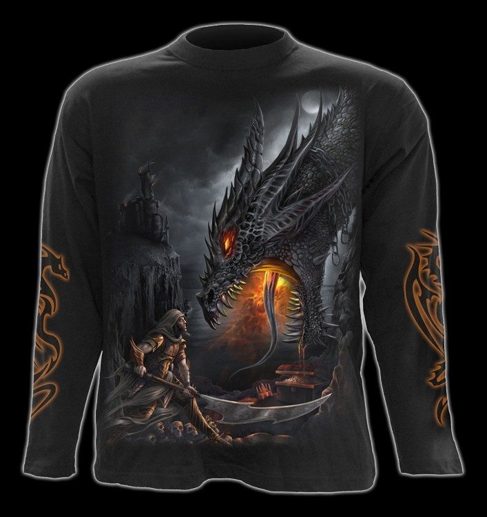 Langarmshirt mit Drache - Dragon Slayer