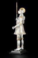 Knight Figurine on Base with Halberd