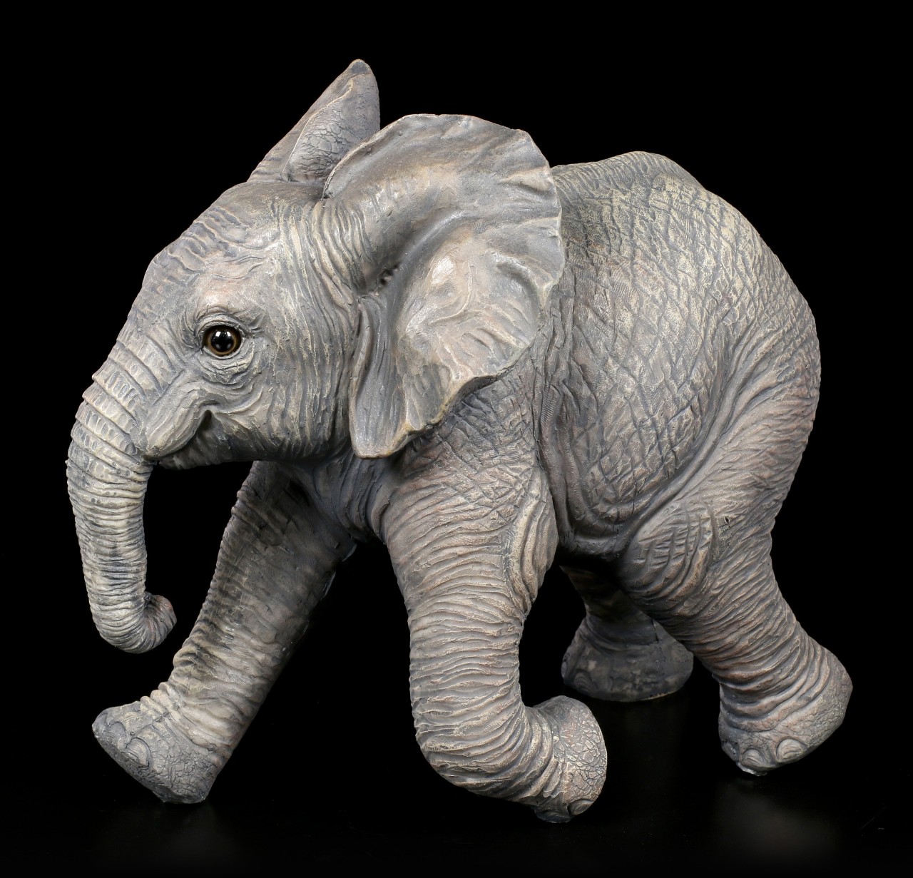 Gartenfigur - Rennender Baby Elefant