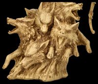 Cernunnos Figurine beige - Celtic God with Wolves
