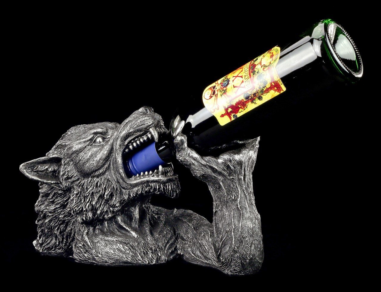 Flaschenhalter - Werwolf trinkt