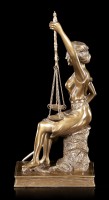Sitting Justitia Figurine - Goddess of Justice