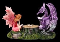 Drachen Figur mit Elfe beim Pokern - Dragon&#39;s Hand