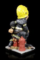 Funny Job Figur - Feuerwehrmann grillt Würstchen