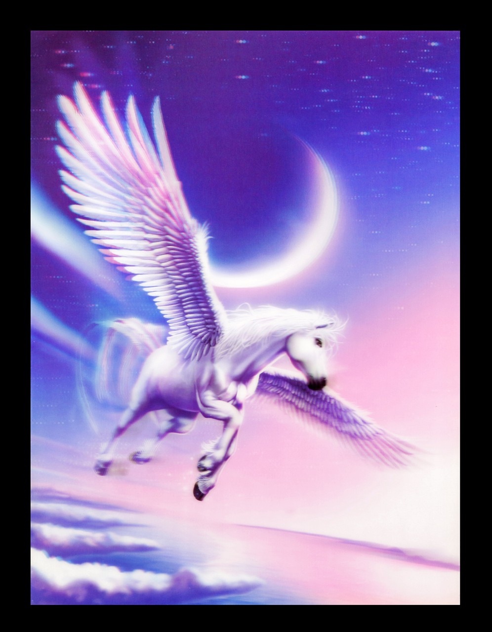 3D-Bild mit Pegasus - Wenn Träume fliegen