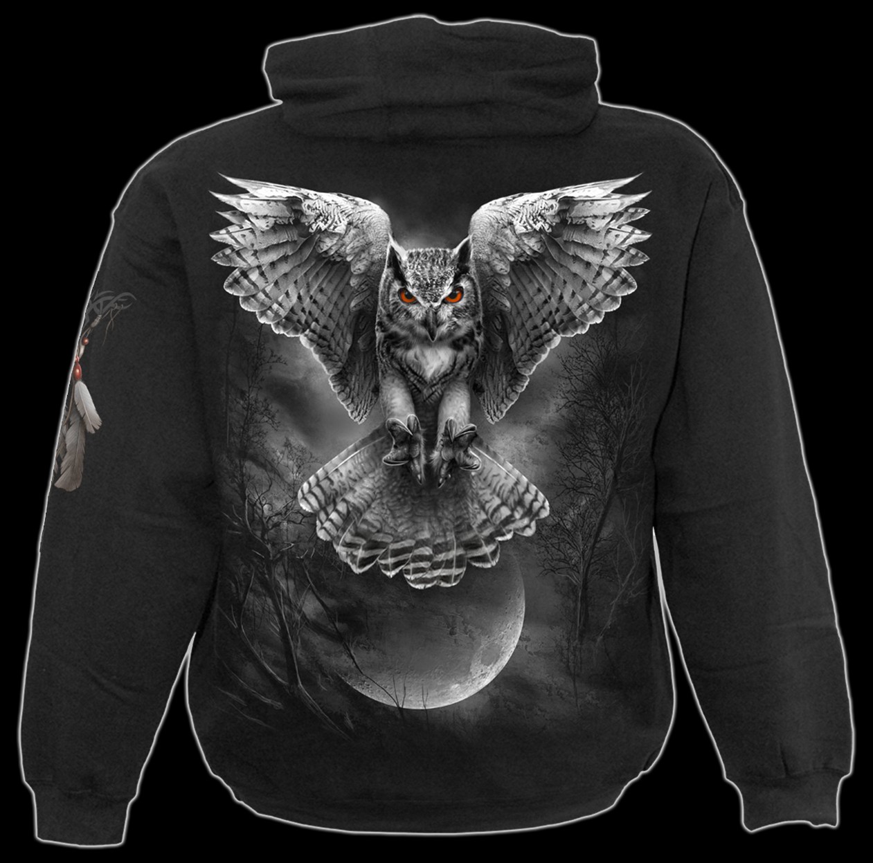 Wings Of Wisdom - Gothic Owl Hoody